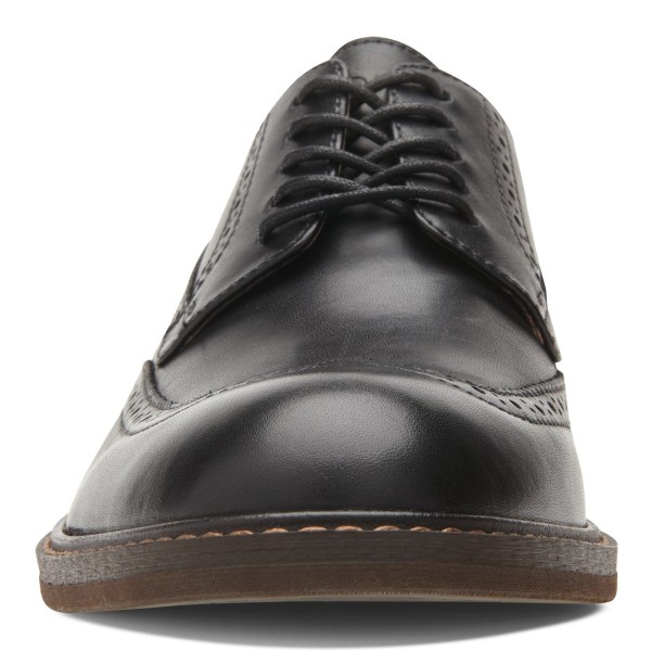 Vionic Dress Shoes Ireland - Bruno Oxford Black - Mens Shoes Sale | QRMWG-0134